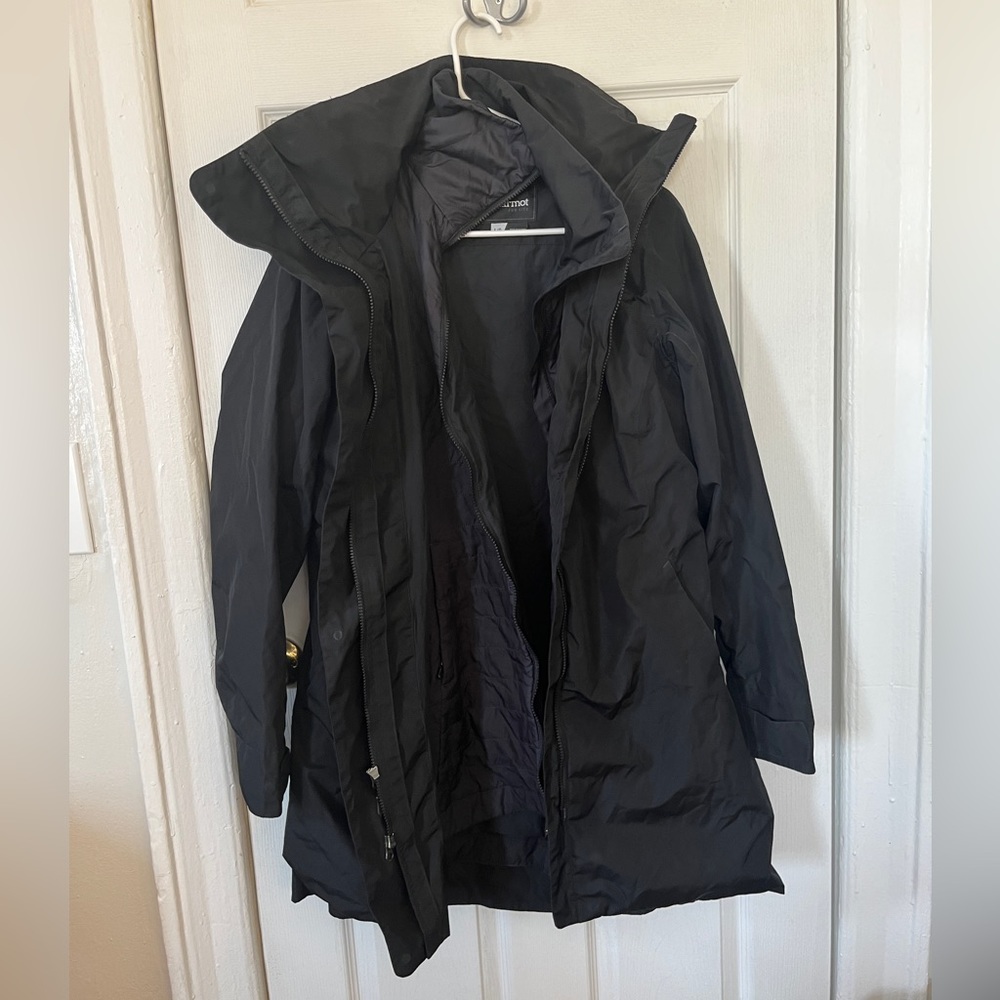 Marmot Goretex Rain Jacket Parka with Removable Down Lining
